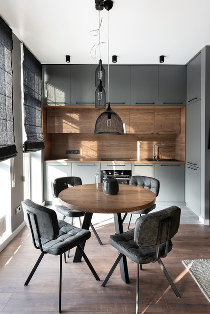 Чёрная кухня: дизайн, фото в интерьере, гарнитуры в тёмных цветах