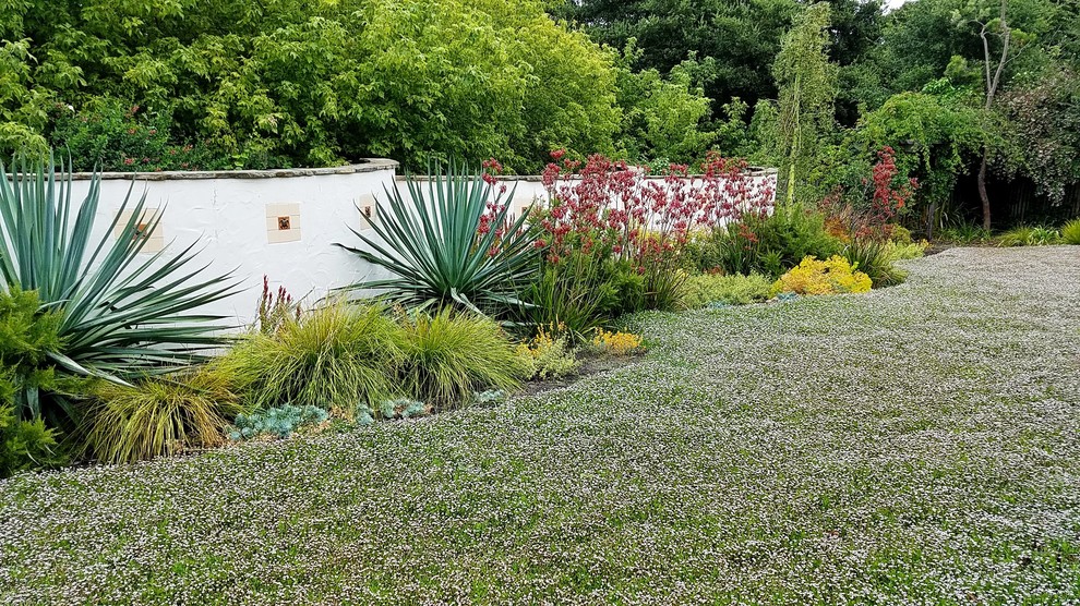 他の地域にあるエクレクティックスタイルのおしゃれな庭の写真