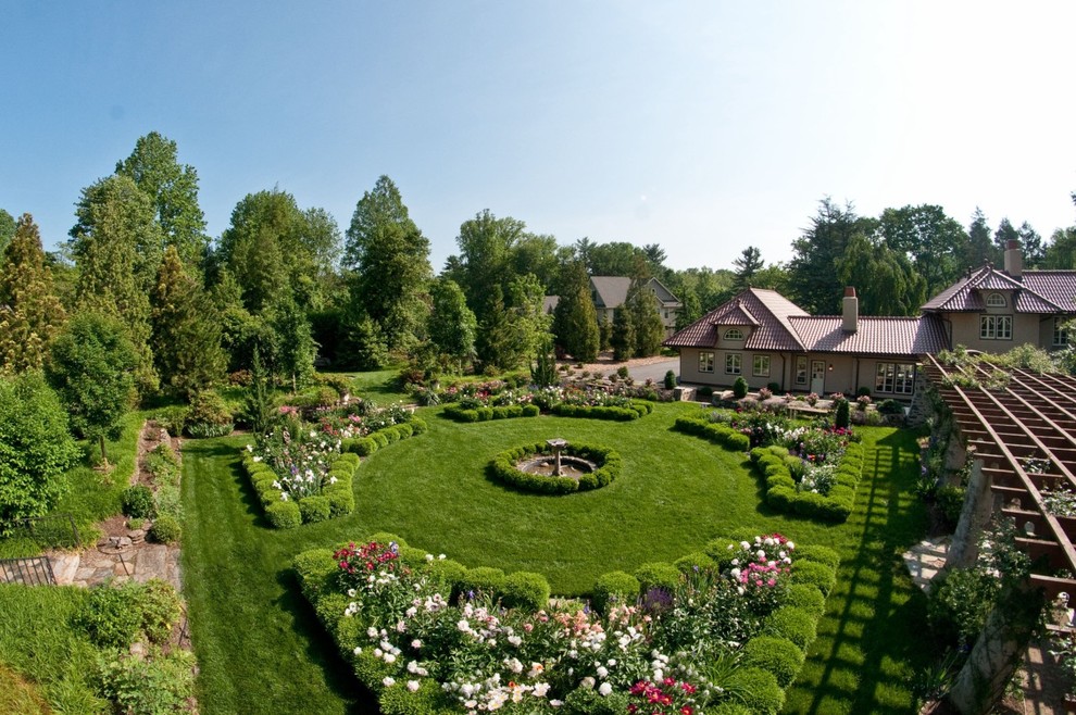Bild på en vintage trädgård