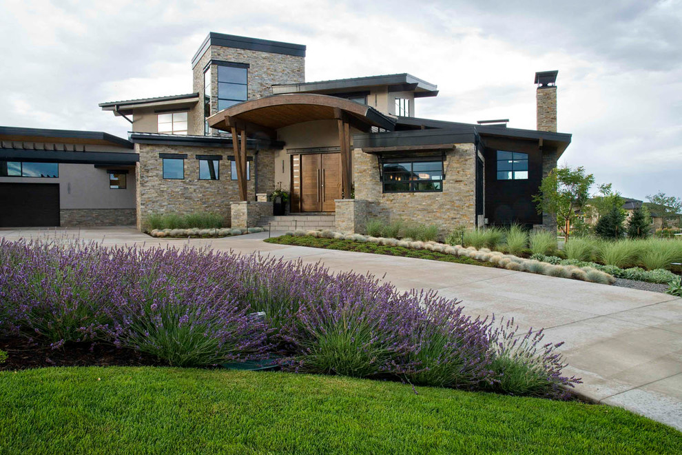 This is an example of a modern landscaping in Denver.