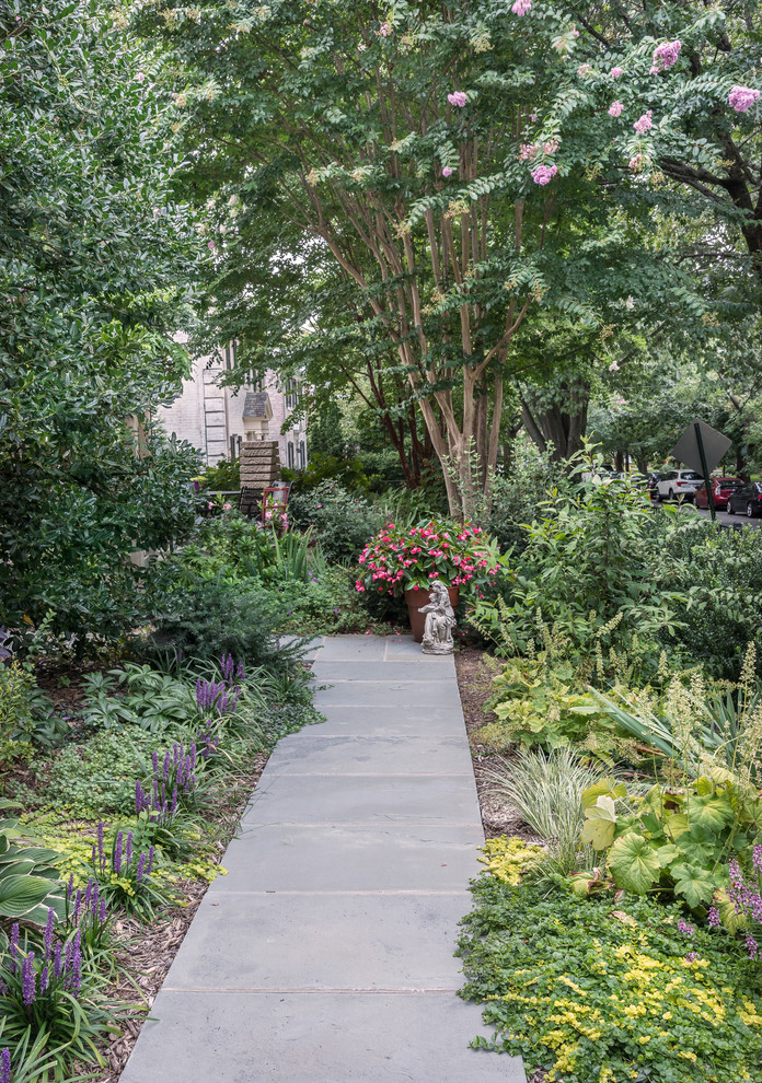 ワシントンD.C.にあるお手頃価格の中くらいな、春のコンテンポラリースタイルのおしゃれな庭 (半日向、天然石敷き) の写真