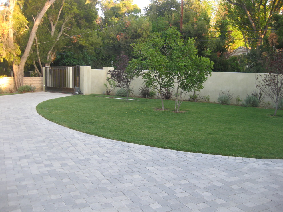 A complete redo of the front yard. A practical solution and a beautiful