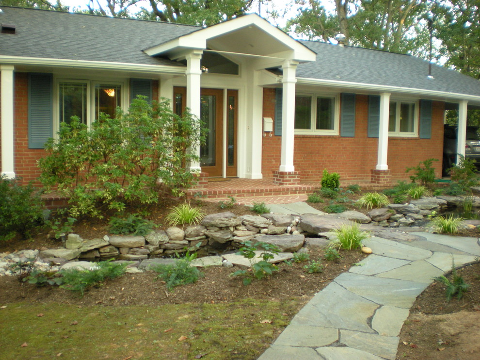 A Pond for the Front Entry Eclectic Landscape DC Metro by Mary