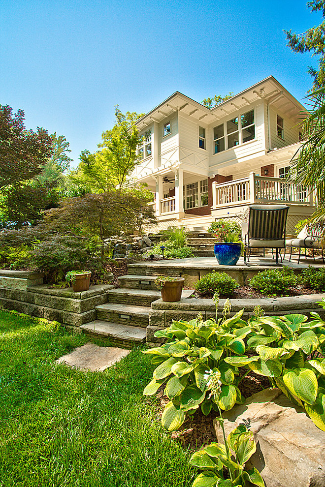 Photo of a traditional hillside landscaping in Atlanta for fall.