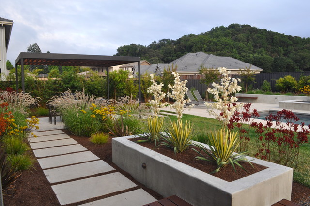 Alhambra Valley Modern Garden San Francisco By Huettl Landscape Architecture Houzz Au