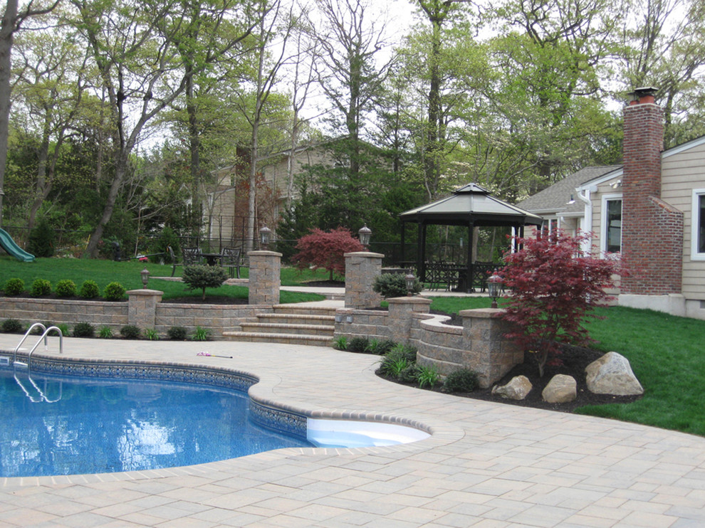 Allan Block Courtyard Collection Transitional Landscape San