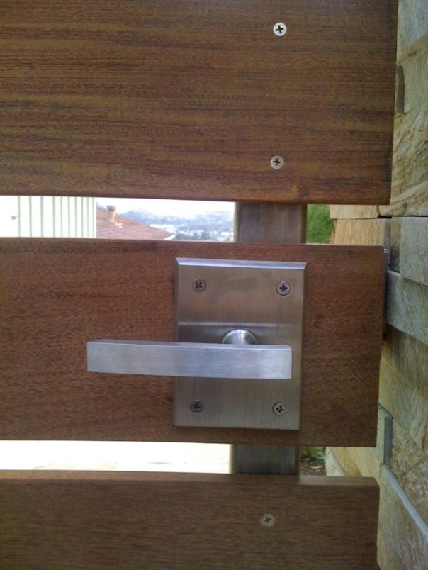 Alta Stainless Steel Modern Lever Gate Latch Contemporary Landscape