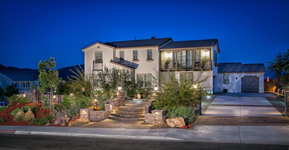 Alto Project at Night Western Outdoor Designs Mediterranean