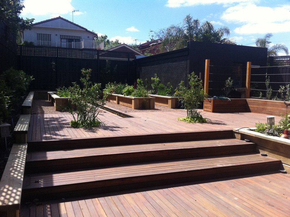 This is an example of a traditional garden in Melbourne.