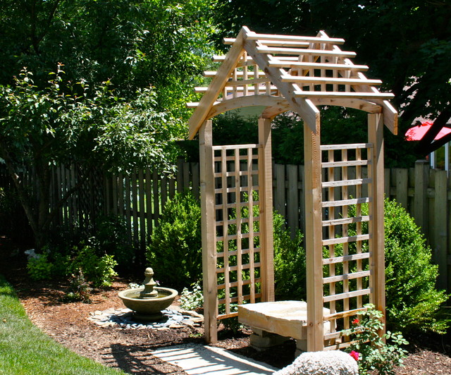 Arbors, Pergolas and Trellises Craftsman Giardino Chicago di