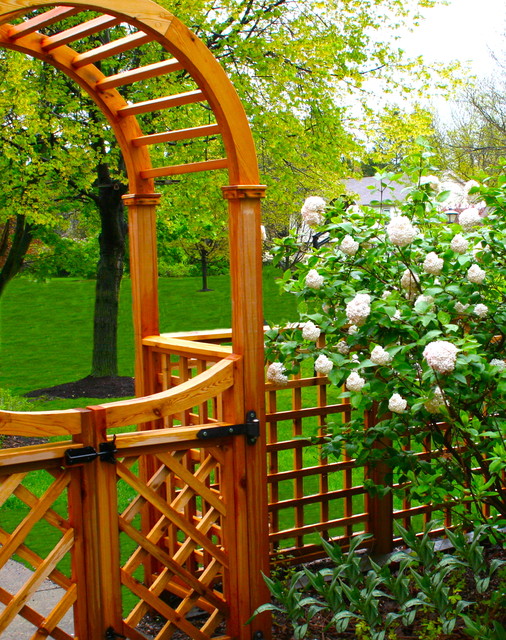 Arbors, Pergolas and Trellises Craftsman Jardin Chicago par