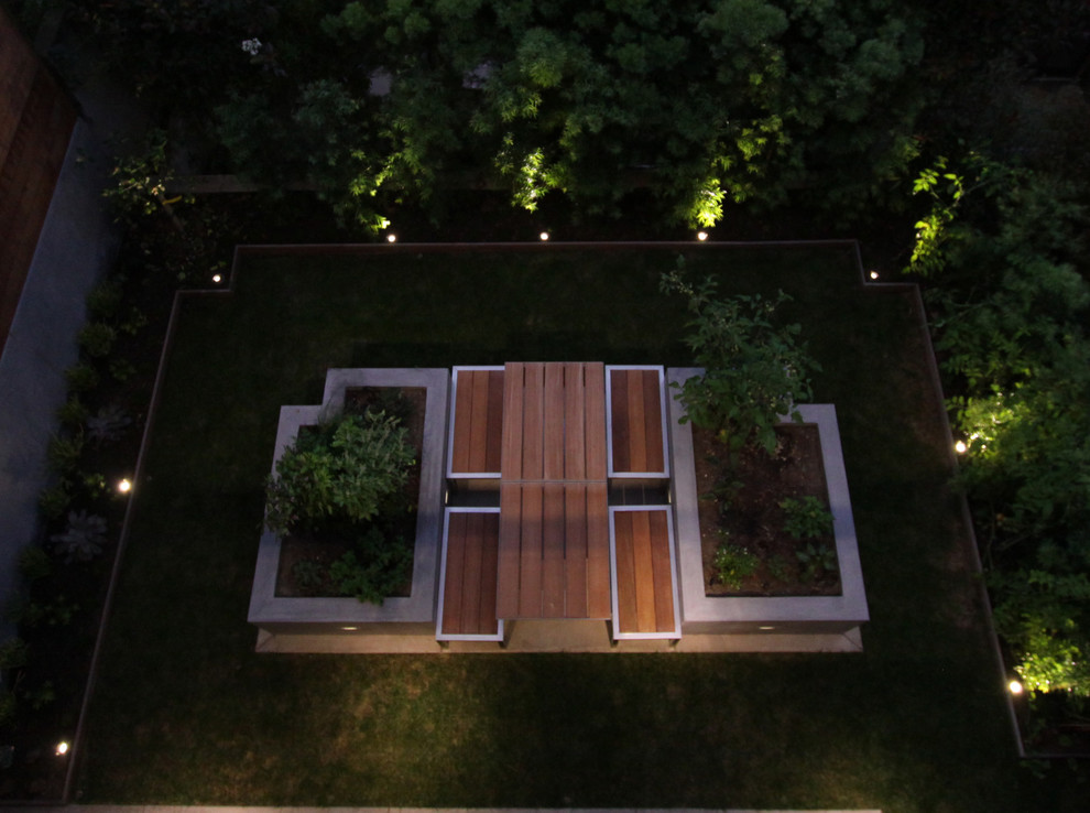 Modern garden in Orange County.