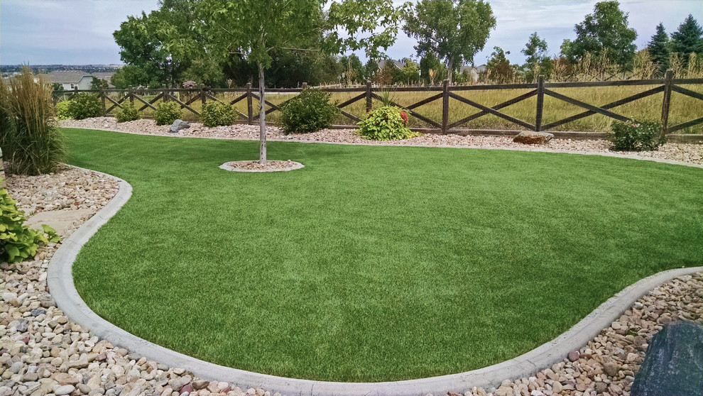 Artificial Grass as a Chipping Area for a Putting Green Traditional Landscape Denver by