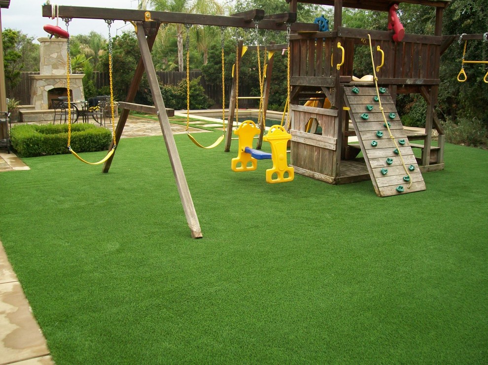 Artificial Grass for Playground Installations Traditional Landscape