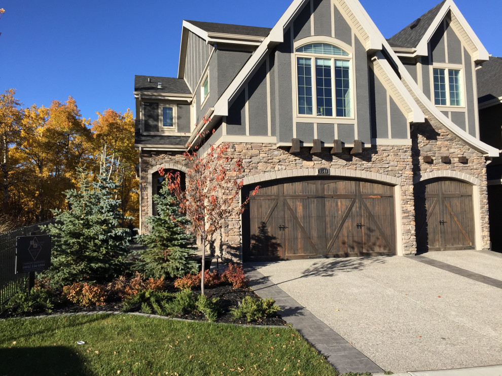 Aspen Estates Waterfall & Patio Traditional Landscape Calgary
