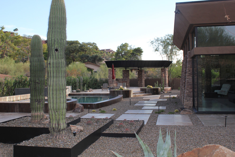 This is an example of a large garden in Phoenix.