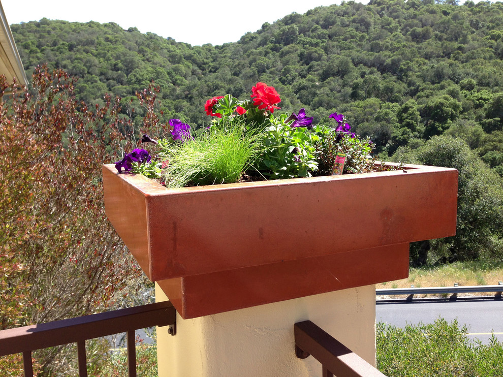 Ispirazione per un piccolo giardino mediterraneo esposto in pieno sole dietro casa