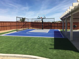 Outdoor basketball court containment netting Clearance