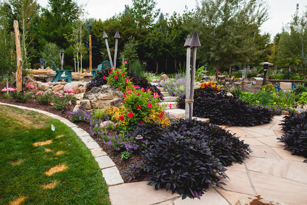 This is an example of a world-inspired garden in Omaha.