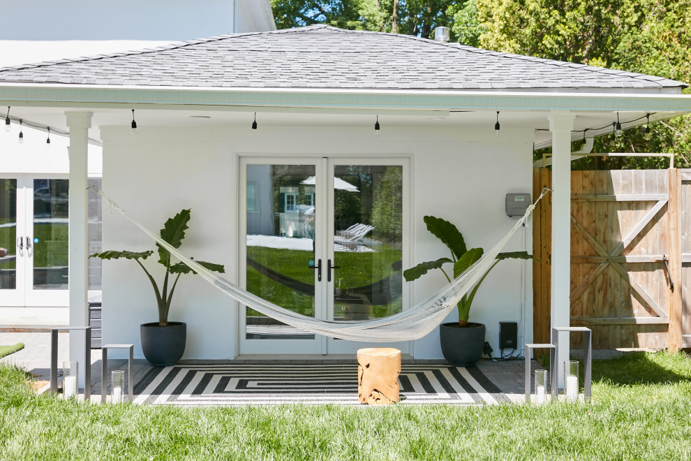 Idee per un giardino minimalista dietro casa in estate con un giardino in vaso