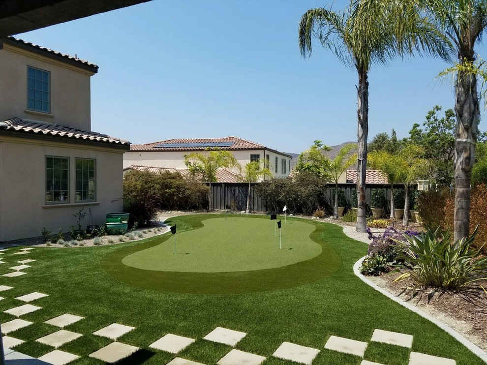 Backyard Putting Greens Modern Landscape San Diego by San Diego