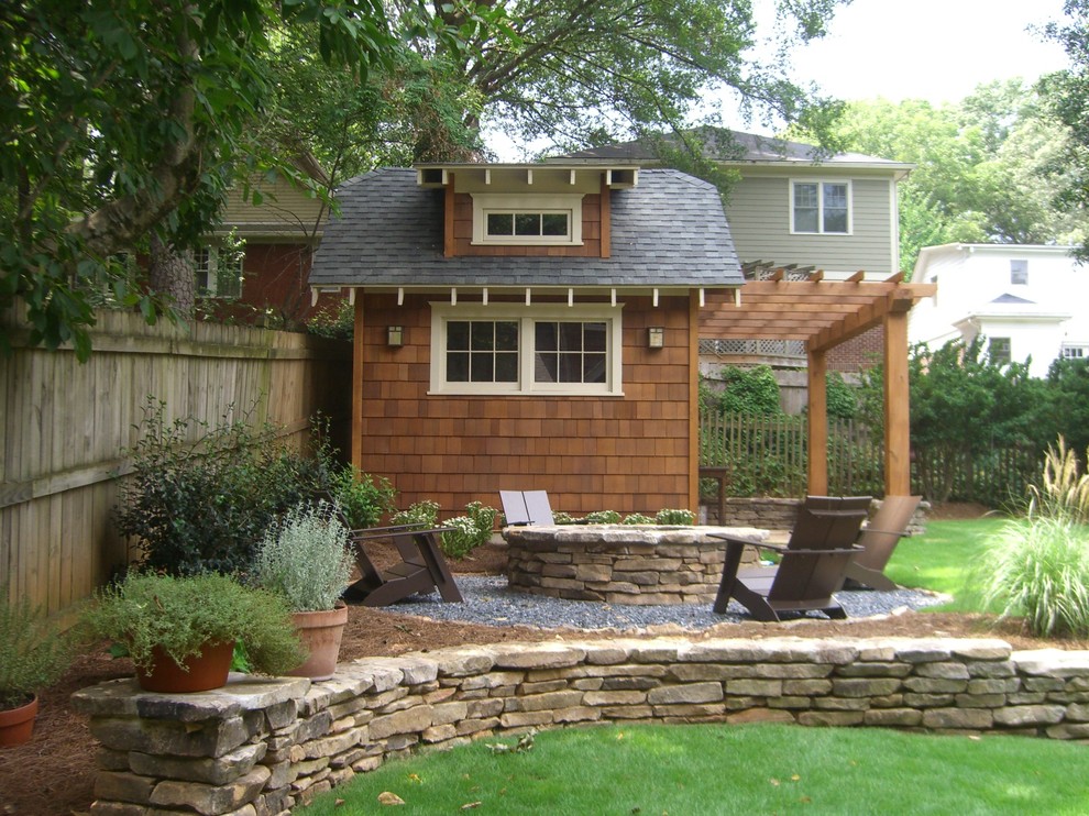 Design ideas for a craftsman landscaping in Atlanta.