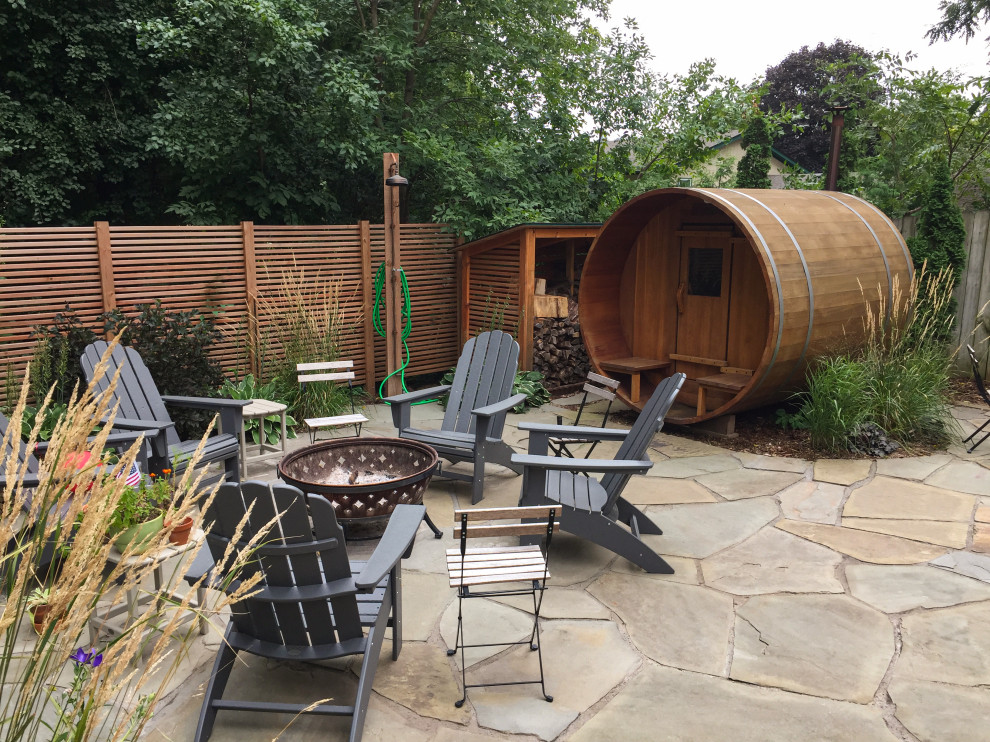Backyard Sauna Landscape Minneapolis by Hartman Companies, Inc