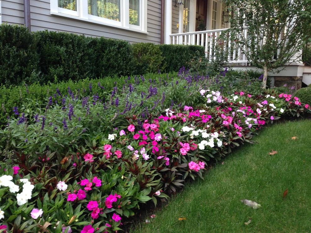 Inspiration for a traditional landscaping in New York.