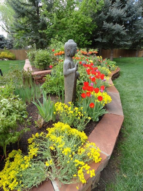 This is an example of a traditional garden in Denver.