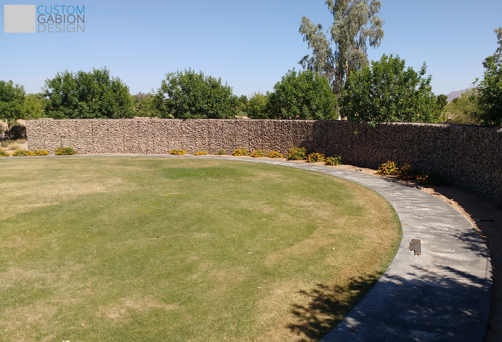 Inspiration for an expansive rustic garden in Phoenix.