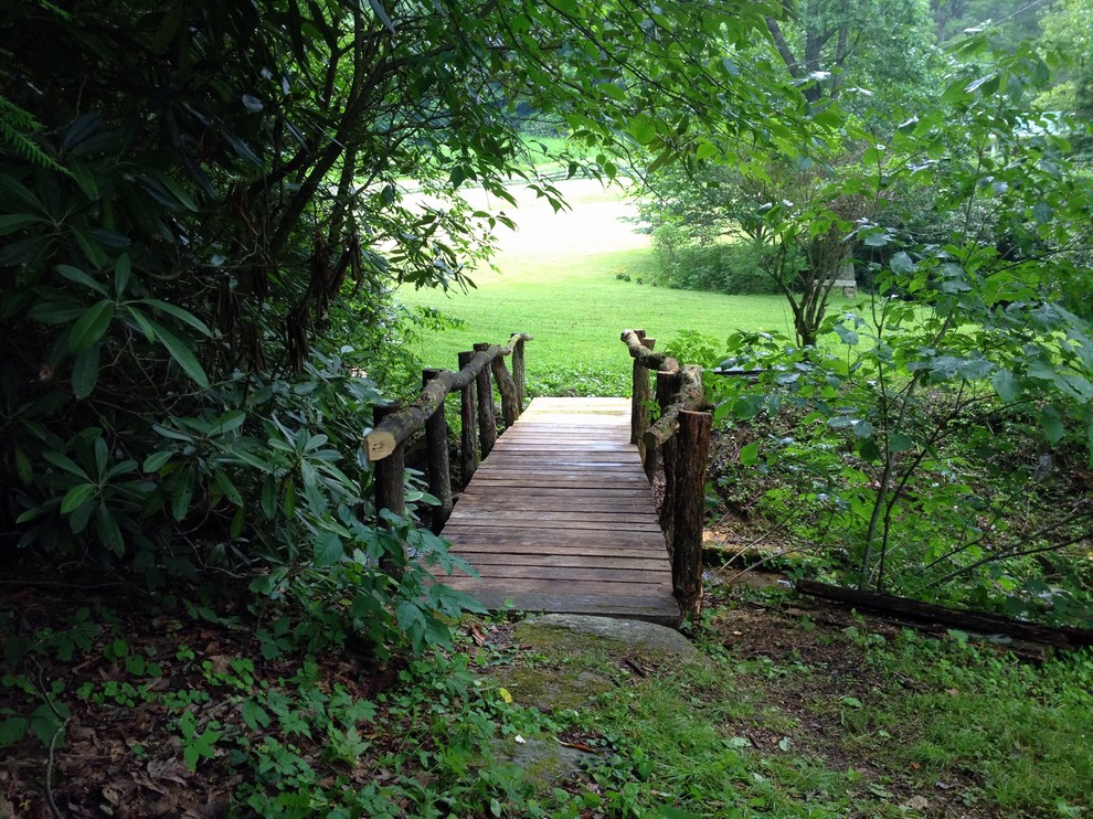 Blowing Rock // Garden Bridge Rustic Landscape Charlotte by