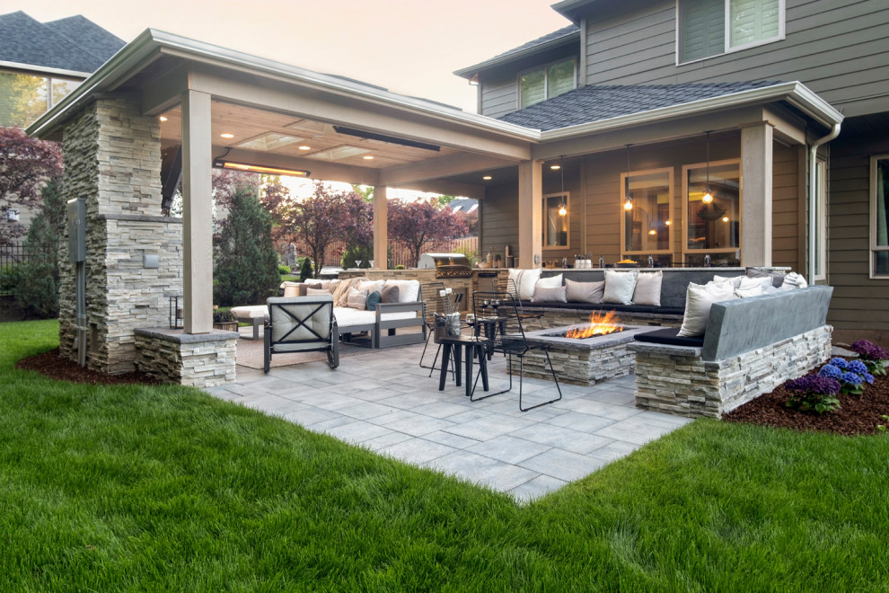 Boaz Property 2020 Contemporary Patio Portland by Paradise Restored Landscaping
