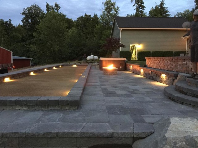 Bocce Ball Court Garden Seattle by DREAMSCAPES Landscape and