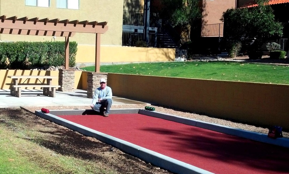 This is an example of a modern outdoor sport court in Phoenix.