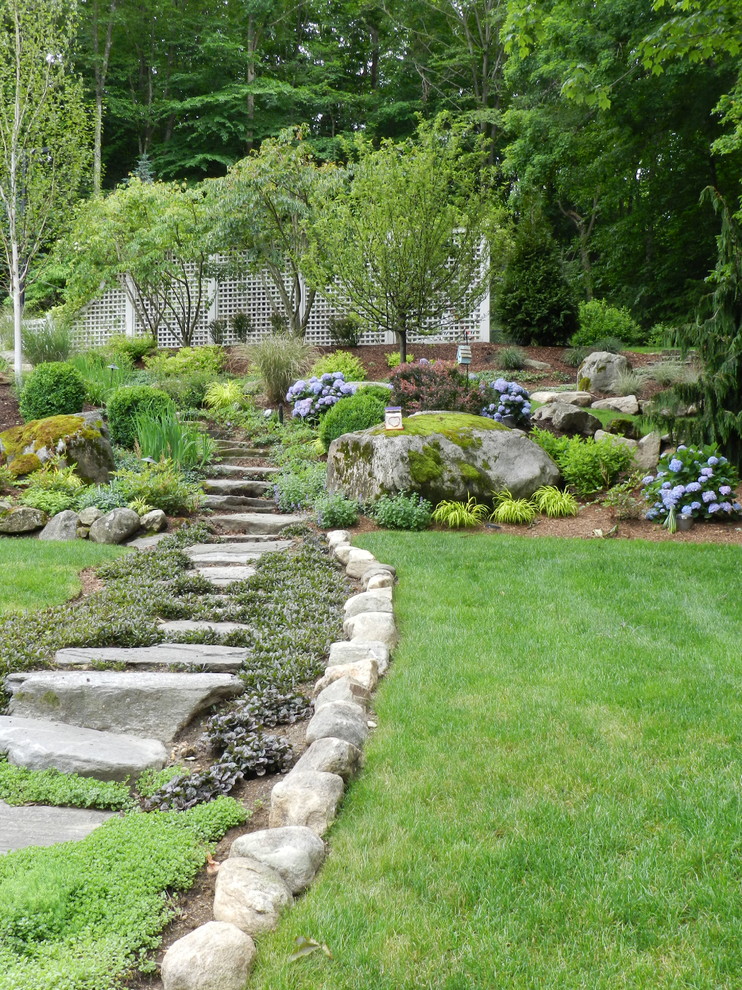 Boulder Terracing, Fire Pit, Stone Steps, Steppables - Traditional ...