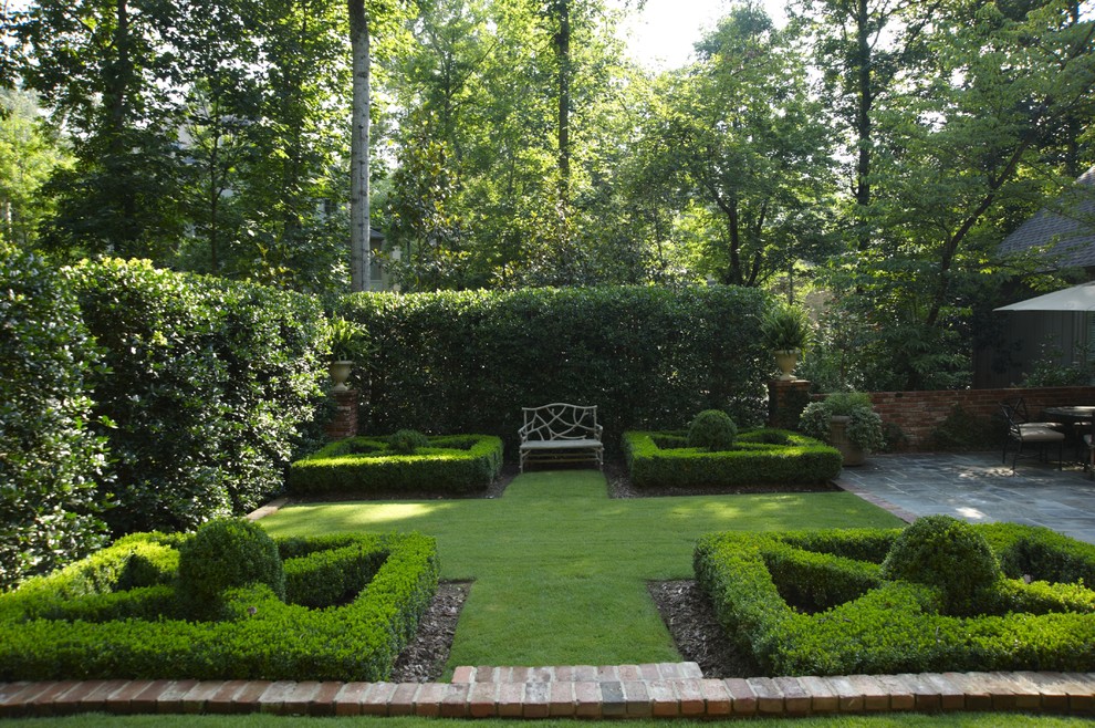 Inspiration for a mid-sized backyard formal garden in Birmingham.