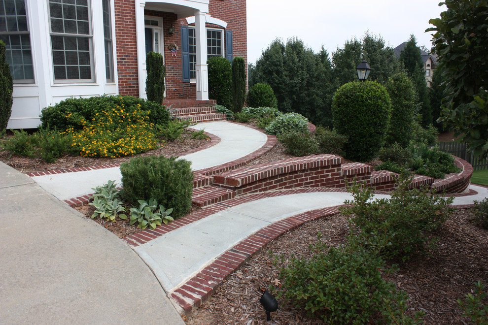 Brick Traditional Landscape Atlanta by Shady Grove Landscape