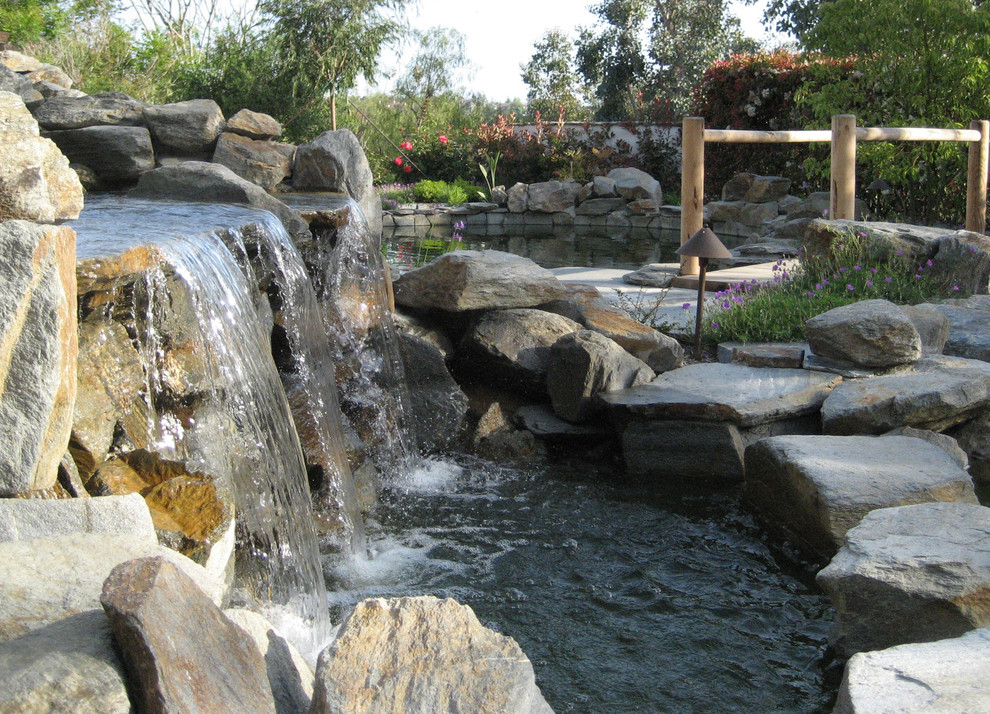 This is an example of a rustic landscaping in Orange County.