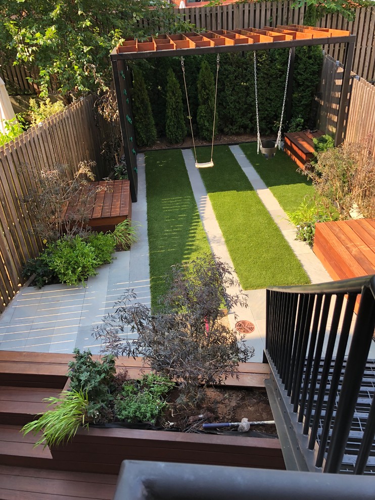 This is an example of a modern landscaping in New York.