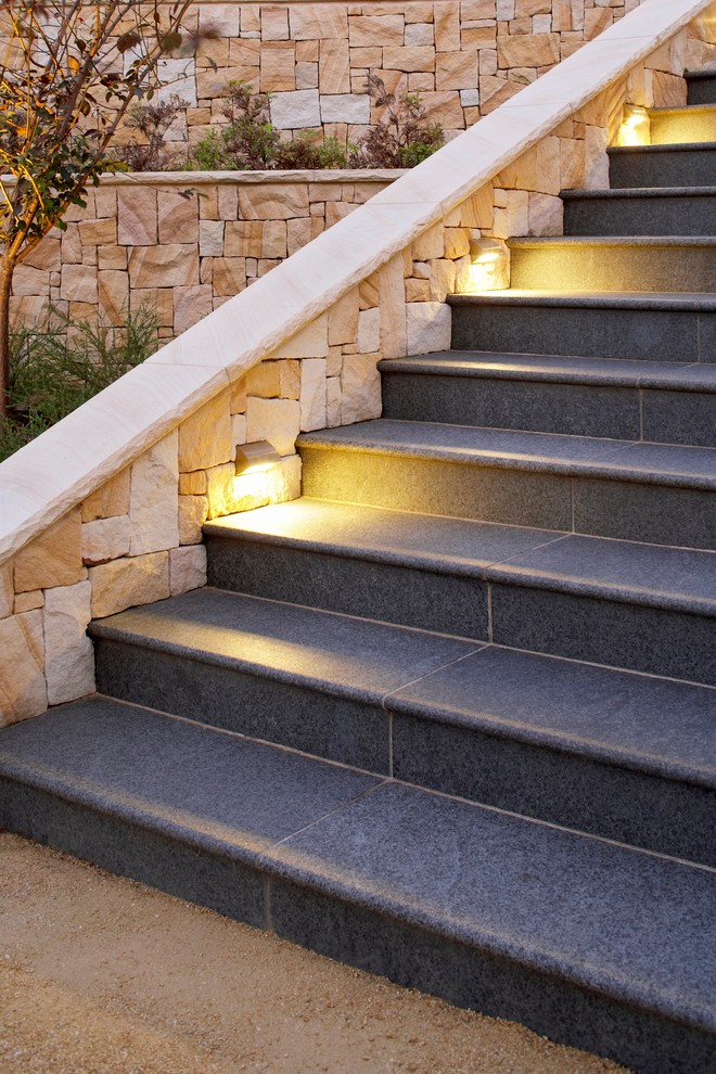 This is an example of a large contemporary staircase in Sydney.
