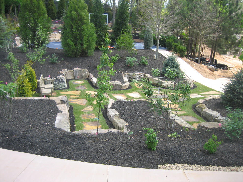 Photo of a mediterranean landscaping in Atlanta.