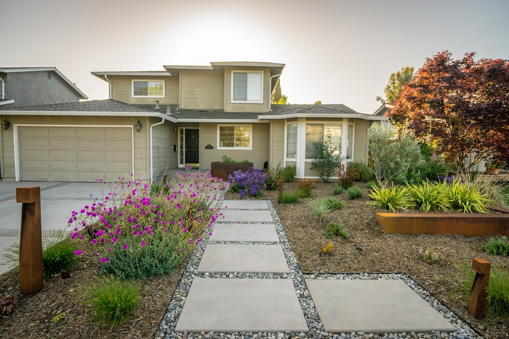 Campbell Front Yard Xeriscape - Modern - Landscape - San Francisco - by