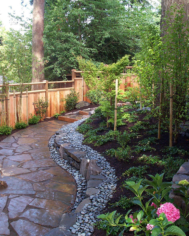 Design ideas for a craftsman landscaping in Portland.
