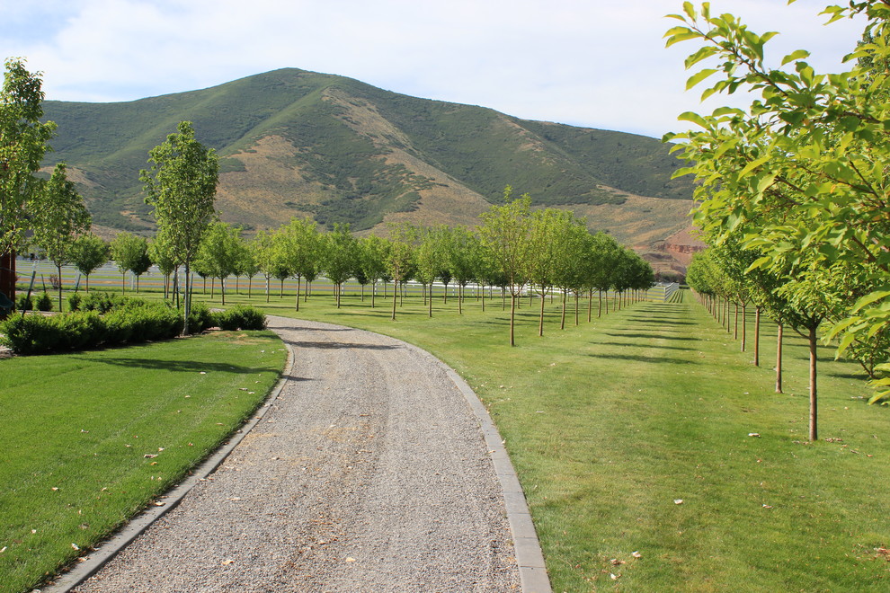 This is an example of a traditional landscaping in Salt Lake City.