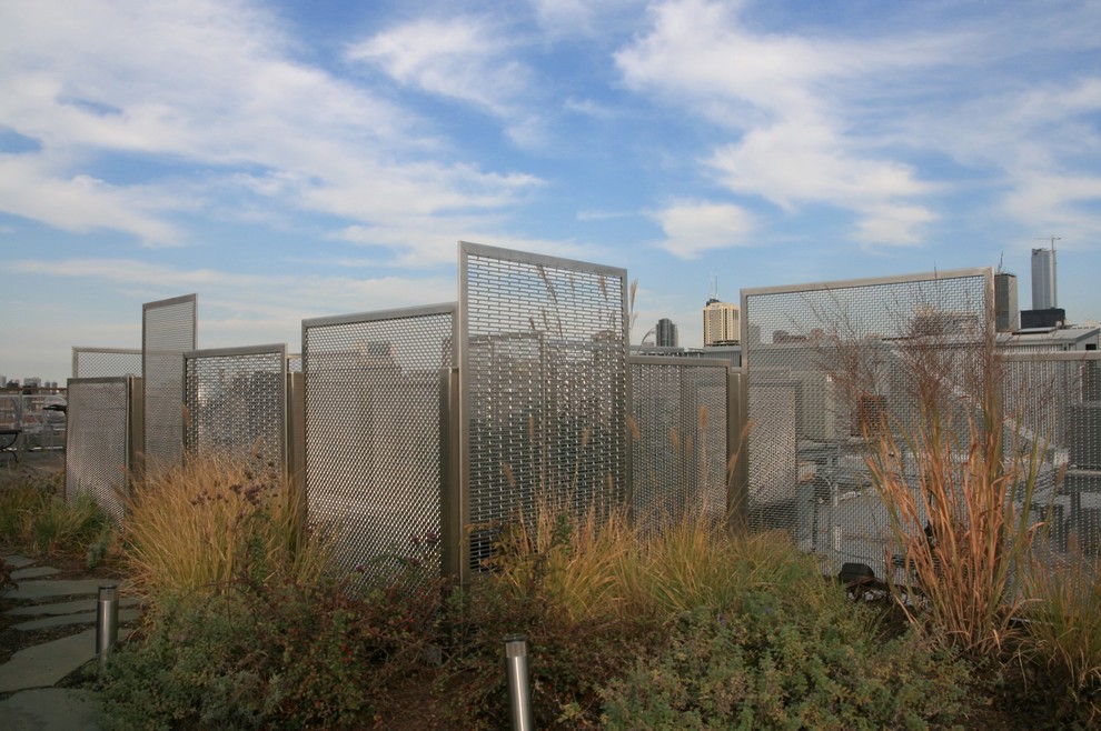 Chicago Rooftop Garden McNICHOLS® Wire Mesh Modern Landscape