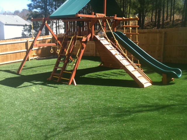 dog play area backyard