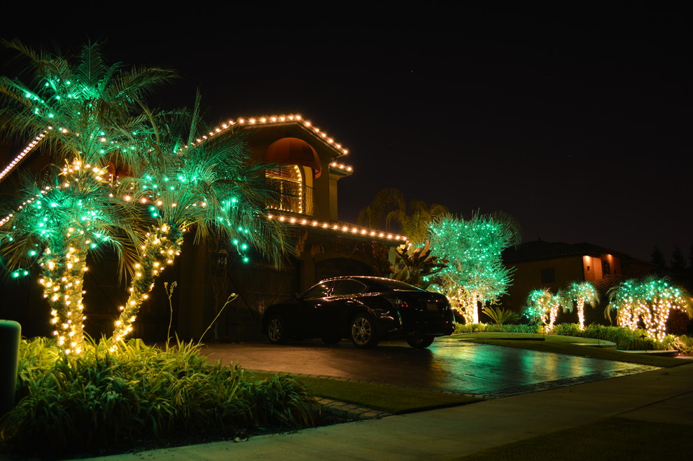 Christmas Lighting - Bakersfield, Ca - Beach Style - Landscape - Other ...