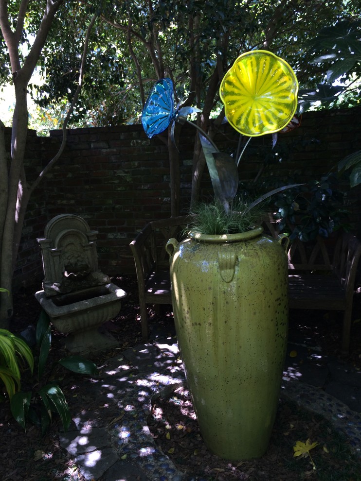 Foto på en vintage trädgård