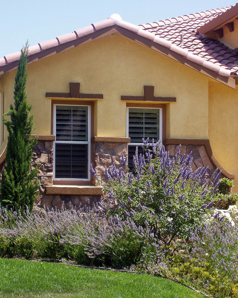 This is an example of a mediterranean landscaping in Santa Barbara.