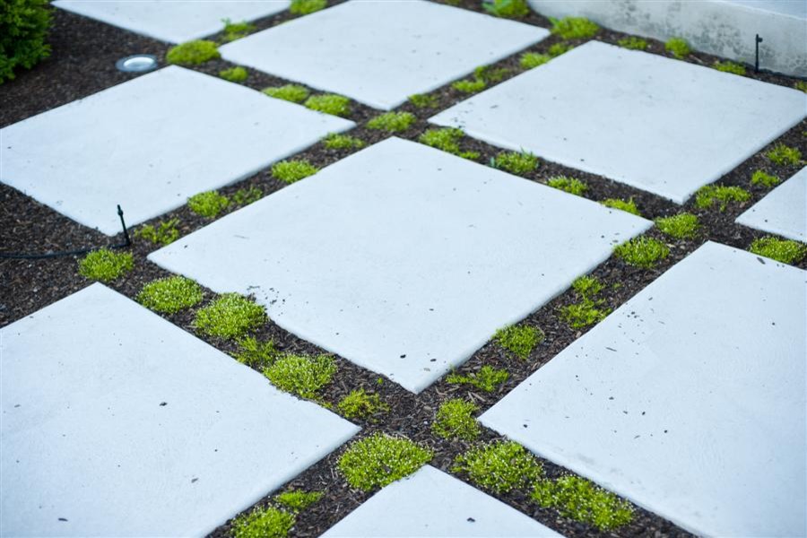 Classic Modern Patio Squares Contemporary Landscape Salt Lake